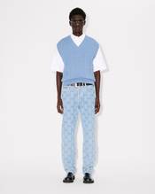 'KENZO Weave' embroidered sleeveless jumper in cotton