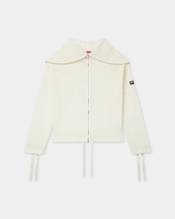 Zip-up hooded sweatshirt in mesh