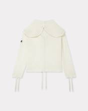 Zip-up hooded sweatshirt in mesh