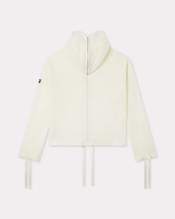 Zip-up hooded sweatshirt in mesh