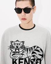 'KENZO Happy Tiger' embroidered sweatshirt in cotton