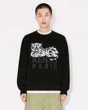 'KENZO Happy Tiger' embroidered sweatshirt in cotton