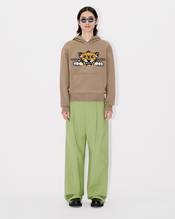 'KENZO Happy Tiger' embroidered hoodie in cotton