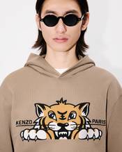 'KENZO Happy Tiger' embroidered hoodie in cotton
