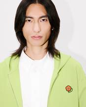 'KENZO Pop' embroidered zipped hoodie in cotton
