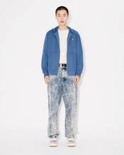 'KENZO Pop' embroidered zipped hoodie in cotton
