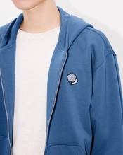 'KENZO Pop' embroidered zipped hoodie in cotton