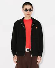 'KENZO Pop' embroidered zipped hoodie in cotton