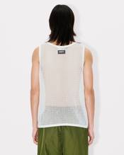 Tank top in mesh in cotton