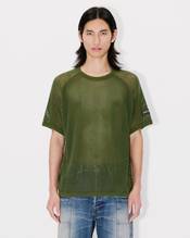 Oversized T-shirt in mesh in cotton