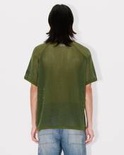 Oversized T-shirt in mesh in cotton