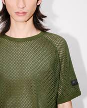 Oversized T-shirt in mesh in cotton