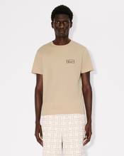 'KENZO Weave' embroidered slim T-shirt in cotton