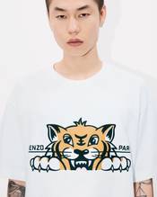 'KENZO Happy Tiger' embroidered oversized T-shirt in cotton