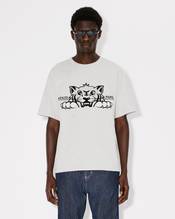 'KENZO Happy Tiger' embroidered oversized T-shirt in cotton