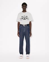 'KENZO Happy Tiger' embroidered oversized T-shirt in cotton