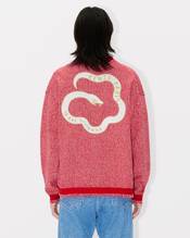 'Lunar New Year' genderless embroidered cardigan in wool and cotton