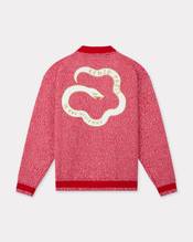 'Lunar New Year' genderless embroidered cardigan in wool and cotton