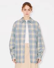 Genderless padded overshirt in cotton