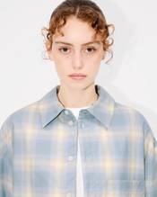 Genderless padded overshirt in cotton