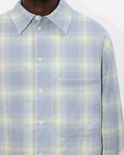Genderless padded overshirt in cotton