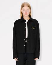 'Lunar New Year' genderless quilted padded overshirt in cotton poplin