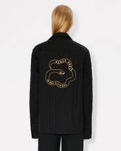 'Lunar New Year' genderless quilted padded overshirt in cotton poplin