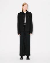 'Lunar New Year' genderless quilted padded overshirt in cotton poplin