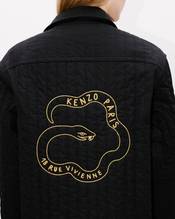 'Lunar New Year' genderless quilted padded overshirt in cotton poplin