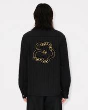 'Lunar New Year' genderless quilted padded overshirt in cotton poplin