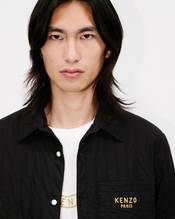 'Lunar New Year' genderless quilted padded overshirt in cotton poplin
