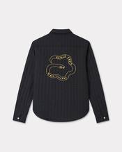'Lunar New Year' genderless quilted padded overshirt in cotton poplin