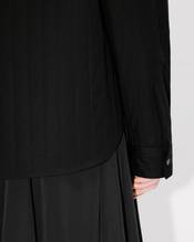 'Boke Flower 2.0' genderless padded overshirt in cotton poplin