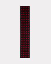 'KENZO Weave' oversized embroidered reversible scarf in wool