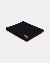 'KENZO Weave' oversized embroidered reversible scarf in wool