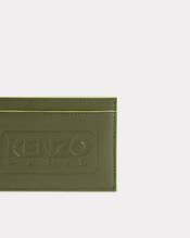 'KENZO Emboss' card holder in leather
