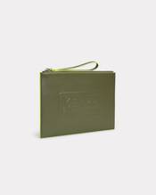 'KENZO Emboss' large clutch in leather