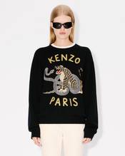 'Lunar New Year' genderless embroidered jumper in wool and cotton