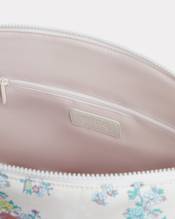 Cotton and leather nappy bag