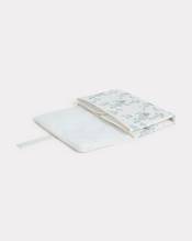 Cotton and leather nappy bag