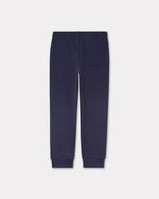 Embroidered cotton jogging bottoms
