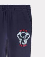 Embroidered cotton jogging bottoms
