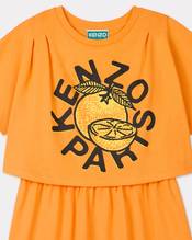 'Fruits Stickers' cotton dress