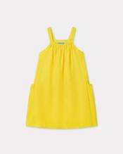 'Sun Flower' embroidered cotton terry dress