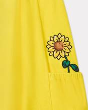 'Sun Flower' embroidered cotton terry dress