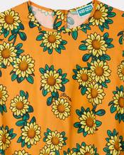 'Sun Flower' dress in satin cotton