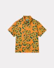 'Sun Flower" cotton satin shirt