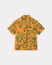 'Sun Flower" cotton satin shirt