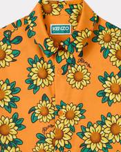 'Sun Flower" cotton satin shirt