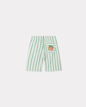 'Fruits Stickers' cotton Bermuda shorts
